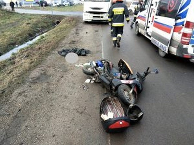 Śmiertelny wypadek motocyklisty w Augustowie