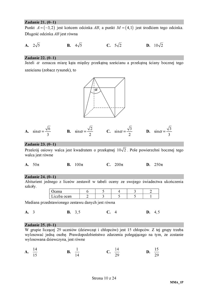 Matura POPRAWKOWA MATEMATYKA 2018: Ciągi i...