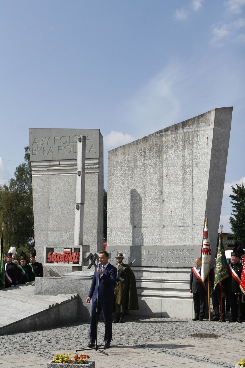 Prezydent Andrzej Duda w Jastrzębiu na uroczystościach...