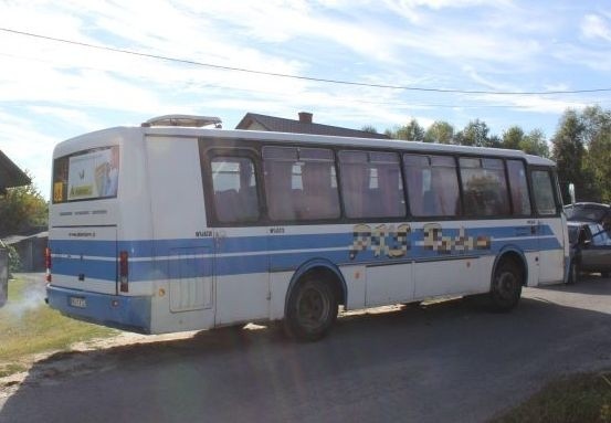 Autobus PKS Radom znaleziony w Ubyszowie w powiecie skarżyskim.