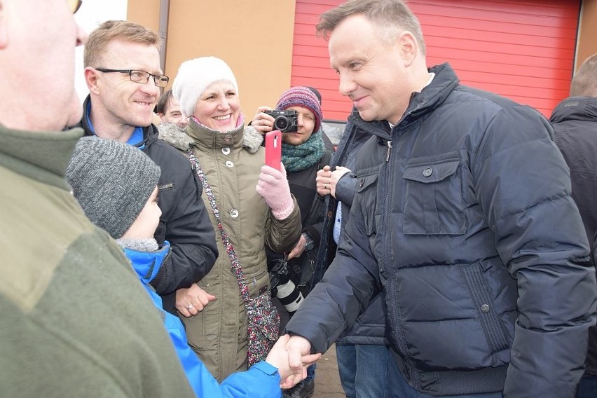 Prezydent Andrzej Duda spotkał się z mieszkańcami Rytla i...