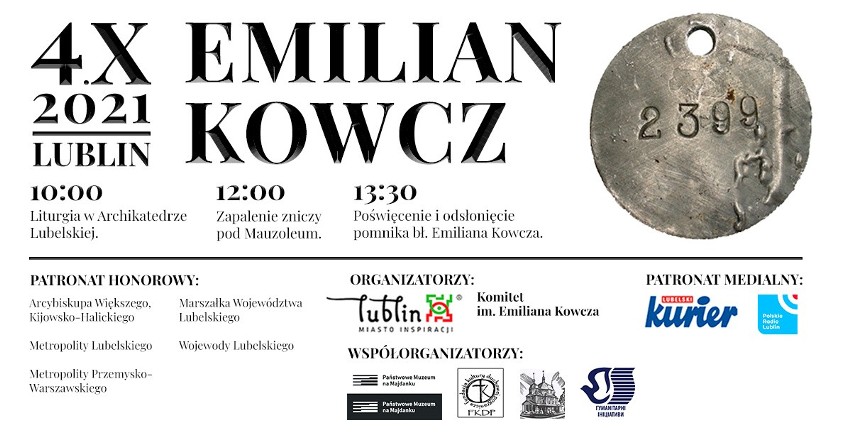 W Lublinie upamiętnią bł. ks. Emiliana Kowcza, więźnia KL Majdanek. Przed nami uroczyste odsłonięcie pomnika duchownego