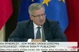 Prezydent Komorowski zarządził referendum ws. JOW-ów [WIDEO]