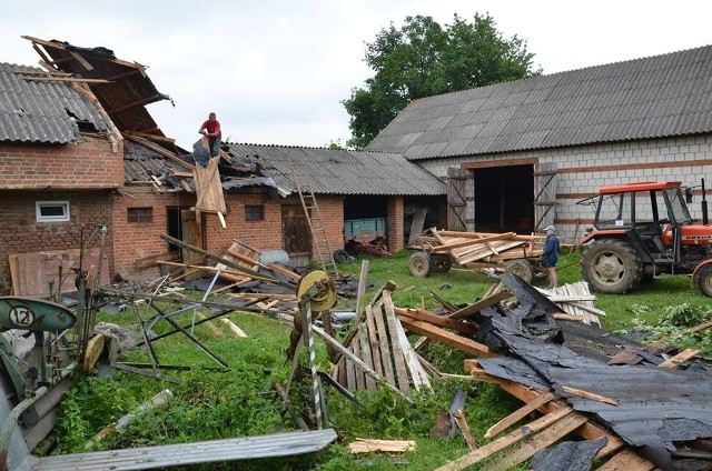Żywioł spustoszył kilka gmin powiatu kraśnickiego. Część mieszkańców straciła dorobek całego życia