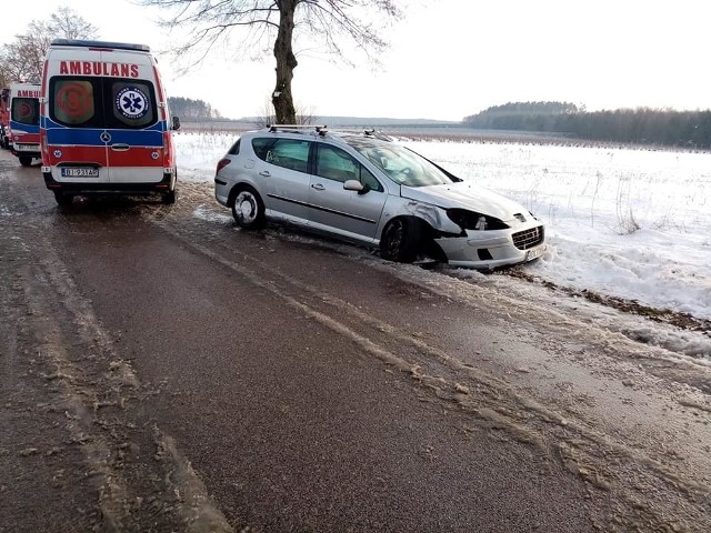 Kolonia Słoja. Wypadek w gminie Szudziałowo. Kierowca uderzył w drzewo