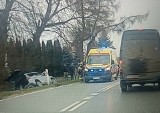 Klimontów. Wpadek na drodze wojewódzkiej. Są utrudnienia