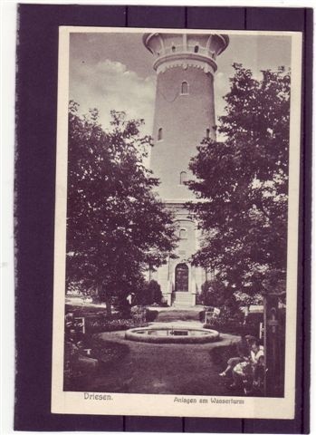 Zdjęcie wieży ciśnień z 1937 r.