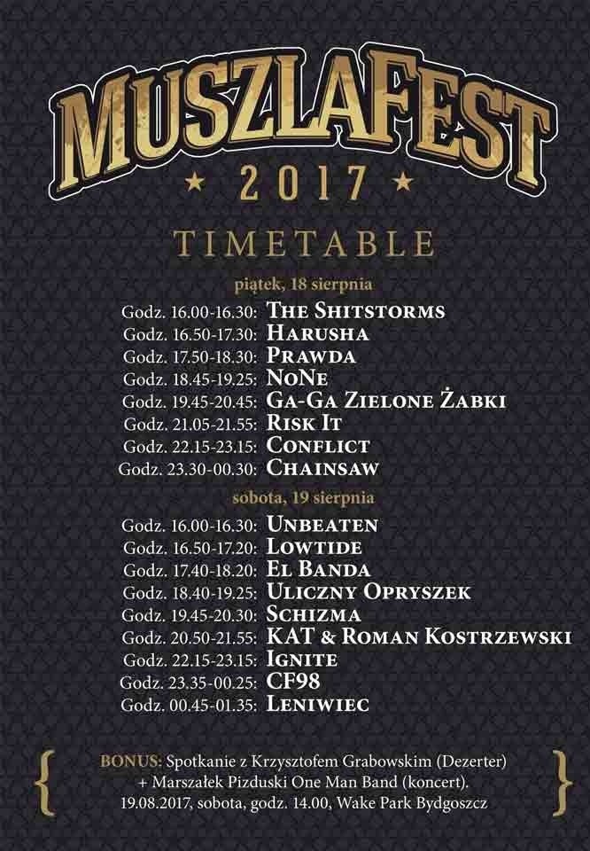 Piętnaście lat grania Muszla Fest z legendarnymi kapelami w prezencie