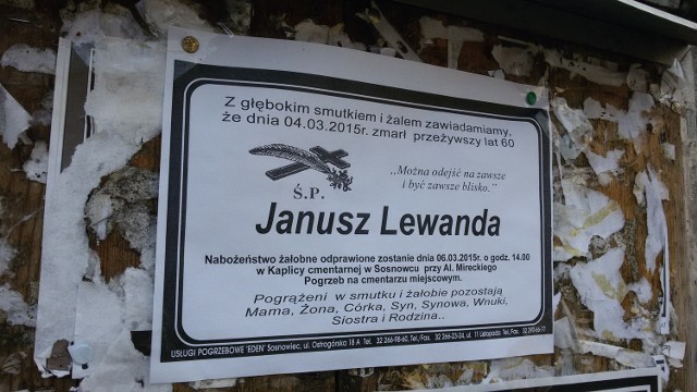 Pogrzeb Janusza Lewandy w Sosnowcu