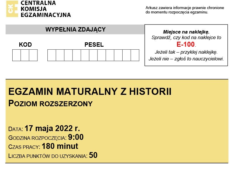 ODPOWIEDZI z egzaminu z historii znajdziesz tutaj:MATURA...