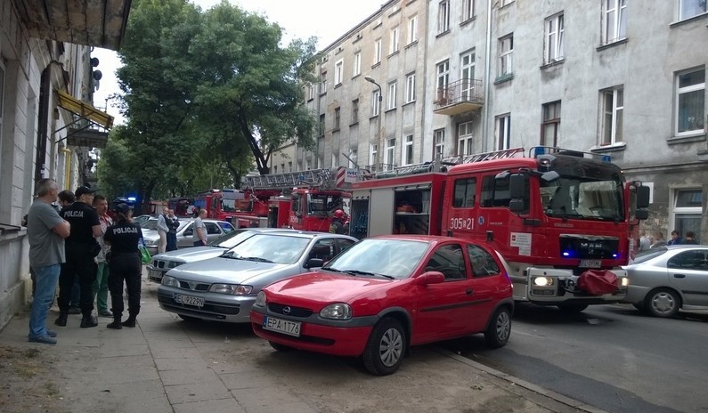 Potężny pożar w mieszkaniu przy ul. Grabowej