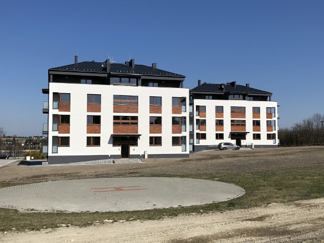 Nowe osiedle mieszkaniowe Duo Park w Sędziszowie.