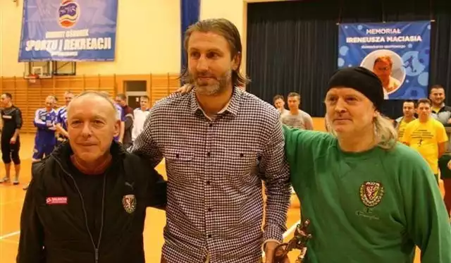 Od lewej - Janusz Sybis, Kamil Kosowski i Michel Thiry