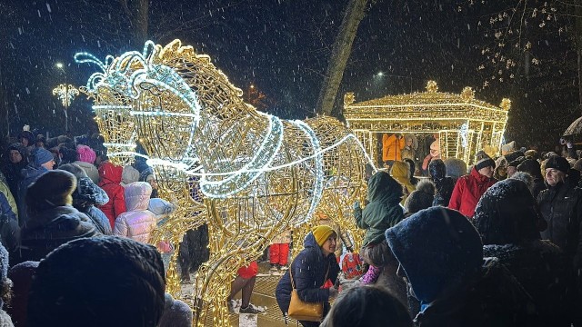 Baśniowe Zatonie, czyli świąteczne iluminacje w Parku Książęcym w Zielona Góra Zatonie