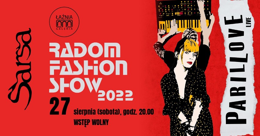 Radom Fashion Show 2022. W sobotę gala finałowa i koncert Sarsy. Zobacz program wydarzenia