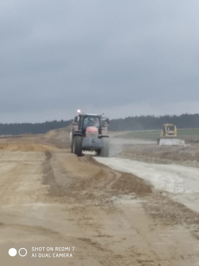 Tak wygląda postęp prac na obwodnicy Olesna.