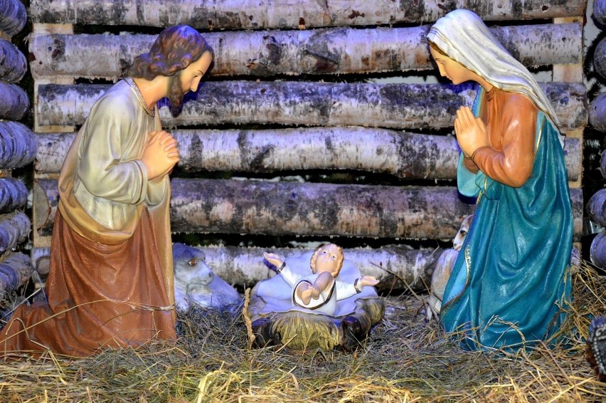 Szopka bożonarodzeniowa w Kościele Mariackim w Sławnie