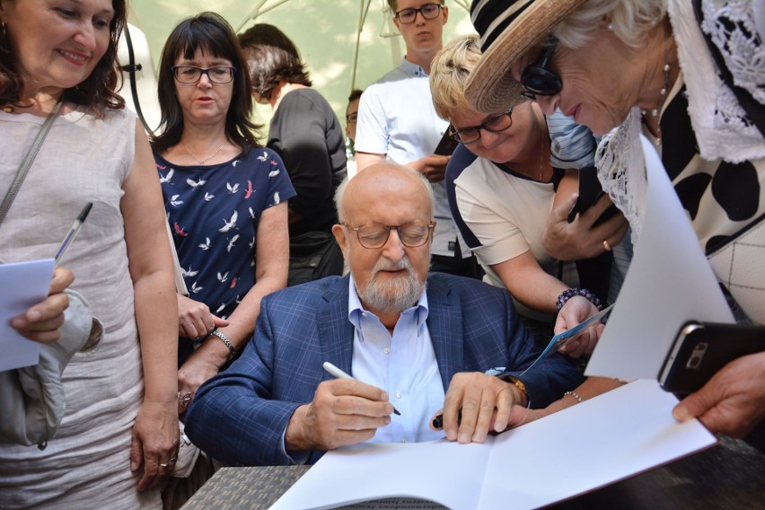 Lipiec 2019. Krzysztof Penderecki podczas Kawiarenki...