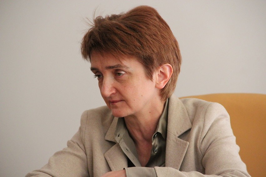 Maria Wasiak, przewodnicząca regionu Unii Wolności w Radomiu...