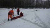 Nie żyje 14-latek, który wpadł pod lód w Rudzińcu. Lekarze z Katowic walczyli o jego życie od poniedziałku