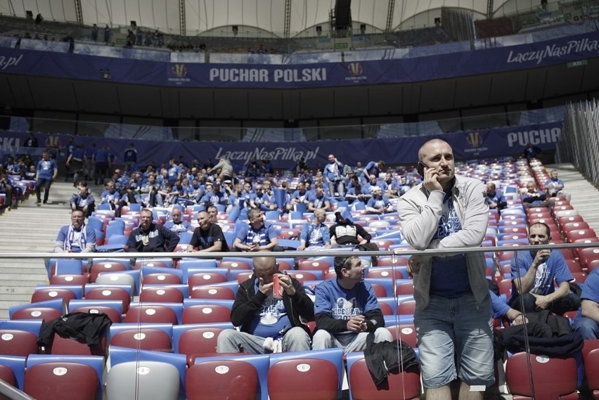 Puchar Polski 2015: Kibice Lecha Poznań już na Stadionie...