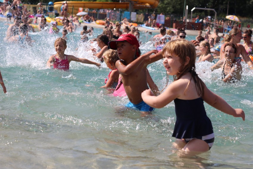 Aqua aerobik i inne atrakcje Kąpieliska Leśnego w Gliwicach ZDJĘCIA