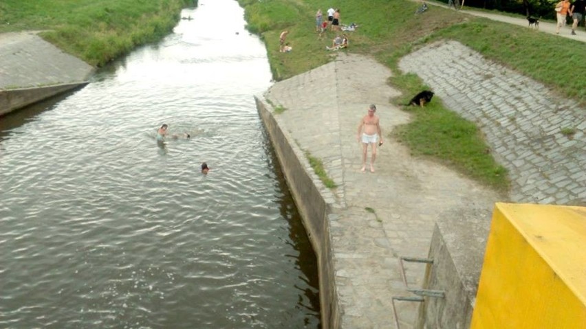 Ślęza to miejsce kąpieli dla mieszkańców Oporowa