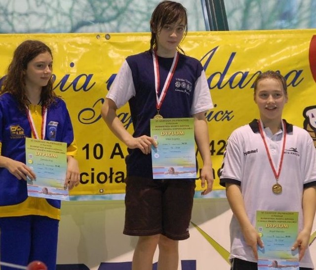 Na najwyższym stopniu podium Angelika Wikieł.