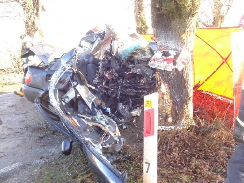 Wypadek Margońska Wieś: Kierowca audi zginął na miejscu