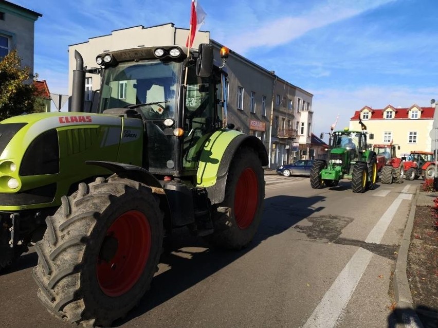 Protest rolników 28 października 2020 w okolicy Grudziądza