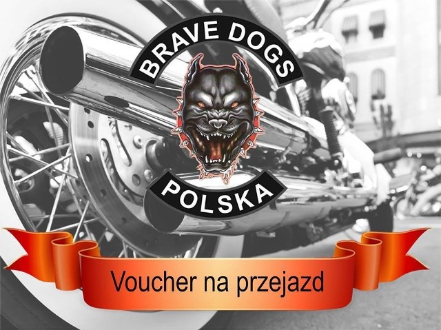 Voucher na przejazd podczas Pielgrzymki Motocyklowej po Ponidziu od Brave Dogs Chapter Pińczów będzie jedną z rzeczy przekazanych na licytację. 