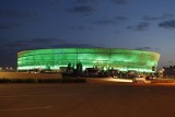 Zobacz iluminację Stadionu Miejskiego we Wrocławiu [GALERIA, WIDEO]