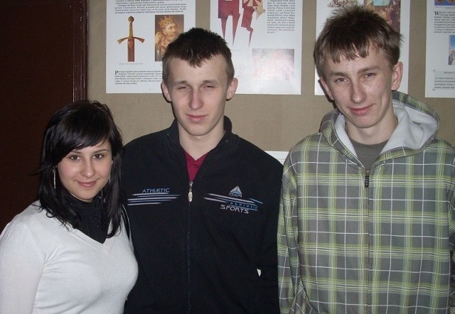 Najlepsi w Polsce znawcy wiedzy o hetmanie Czarnieckim (od lewej): Agata Łączek, Paweł Kowalski i Mateusz Suliga.