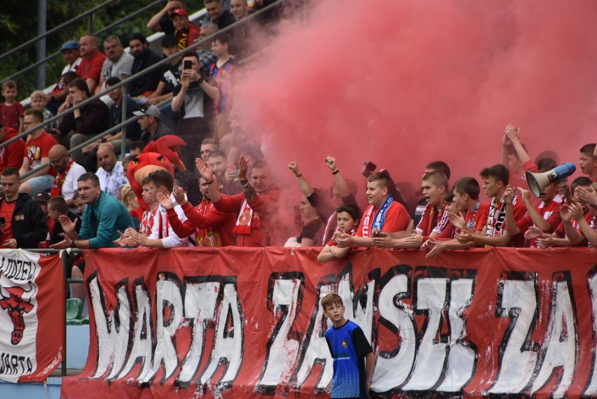 Kibice na meczu Widzew Łódź - Odra Opole w Warcie. Było 1000 fanów, zobaczcie ich ZDJĘCIA