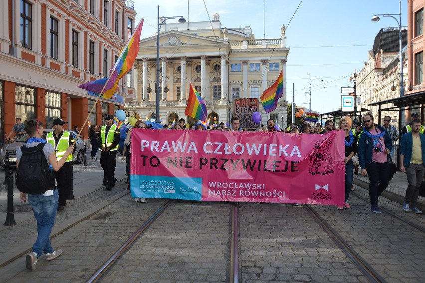 Marsz równości 8 października 2016 we Wrocławiu