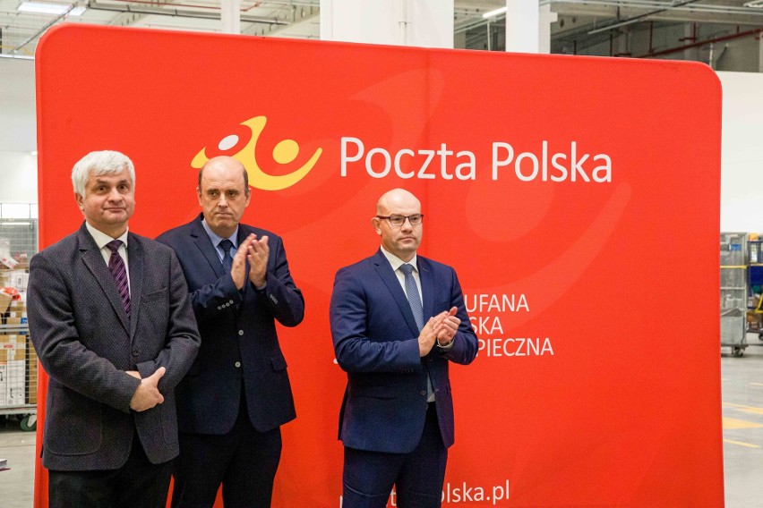 Uroczyste otwarcie nowej hali sortowni Poczty Polskiej w...