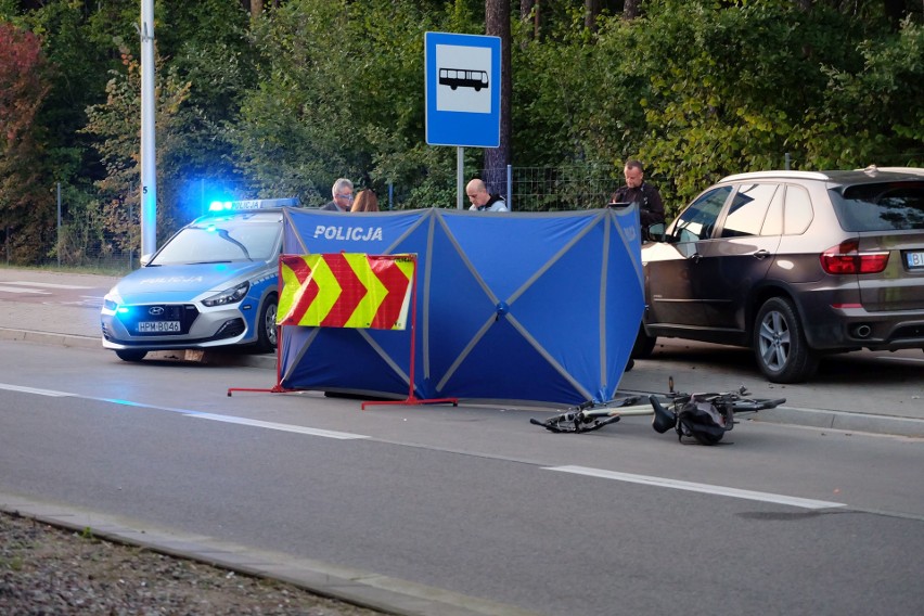 Śmiertelny wypadek rowerzysty pod wiaduktem w Białymstoku....