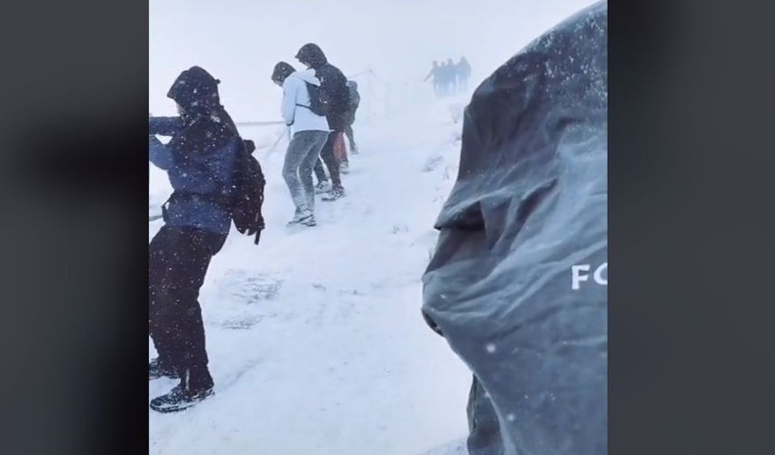 Tak się kończy wyprawa na Śnieżkę w nieodpowiednim ubraniu [FILM, ZDJĘCIA]