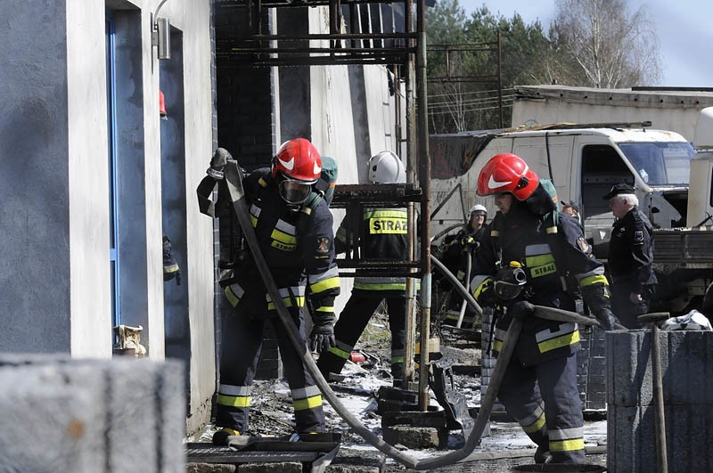 Pożar zakładu mechanicznego w Solcu Kujawskim