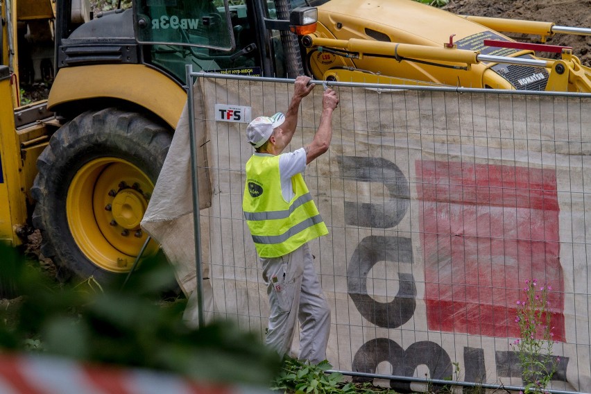 Prace przygotowawcze do odkopania tzw. złotego pociągu