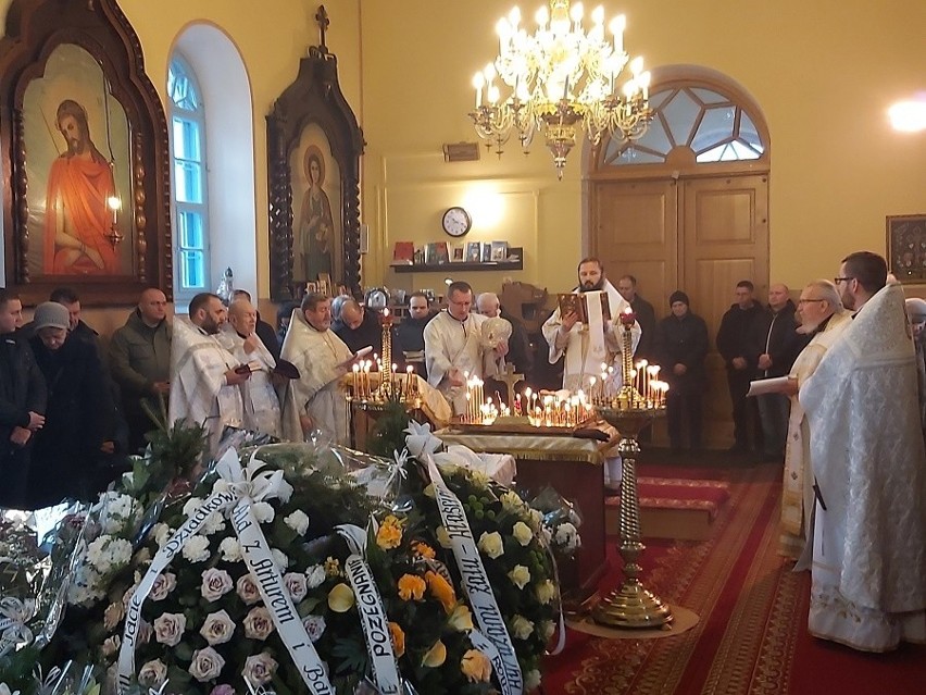 Dubiny. Pogrzeb ks. Pantelejmona Patejczuka z parafii prawosławnej Zaśnięcia Najświętszej Marii Panny