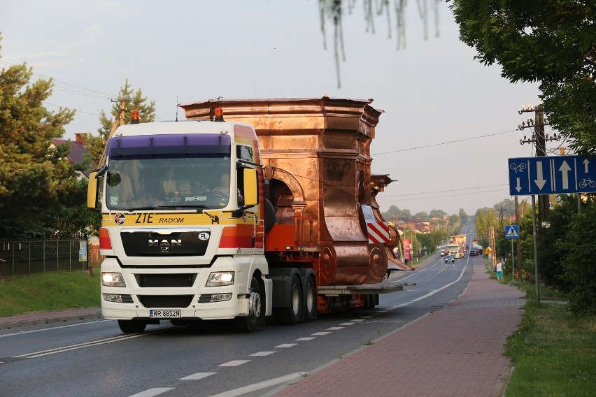 Radomska firma ZTE transportowała części hełmu wieńczącego...