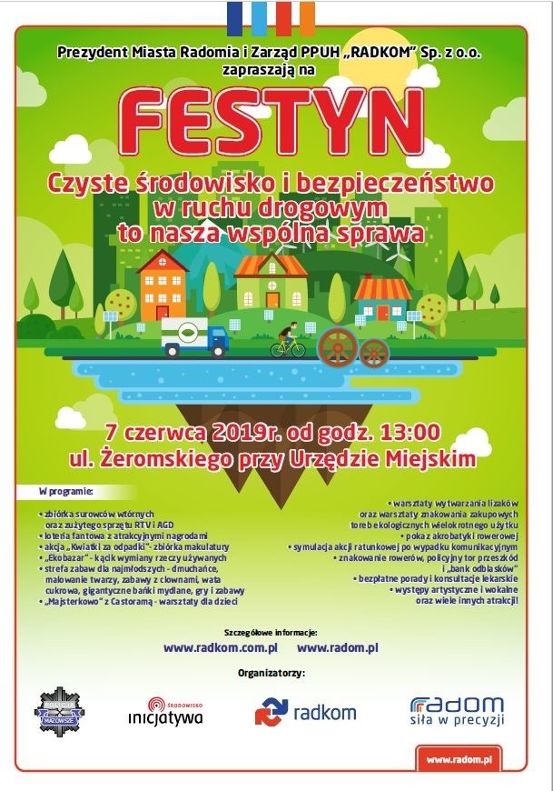 Wielki ekologiczny festyn w centrum Radomia. Będzie Ekobazar, akcja "Kwiatki za odpadki" i mnóstwo zabaw dla dzieci 