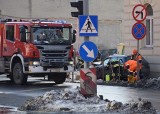 Wypadek na skrzyżowaniu ulic Staszica z Solankową w Inowrocławiu. 2 osoby w szpitalu