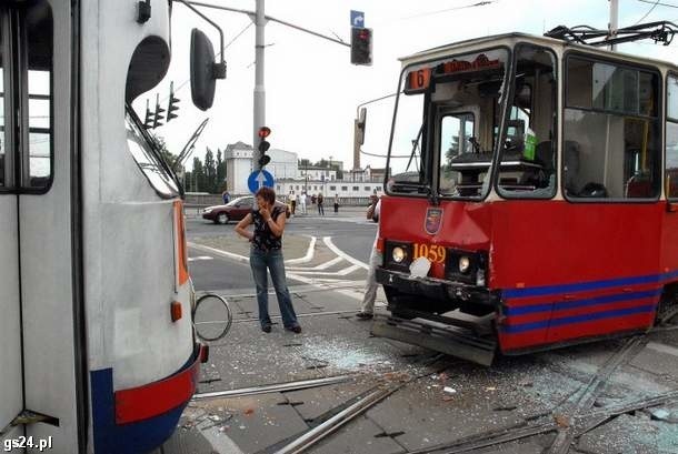 Z powodu wypadku nie kursują tramwaje.