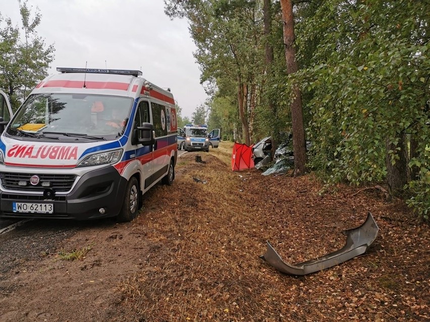 Śmiertelny wypadek na trasie Chorzele-Myszyniec. 08.08.2019