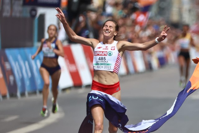 Aleksandra Lisowska chwilę po historycznym wyczynie na mistrzostwach Europy w Monachium