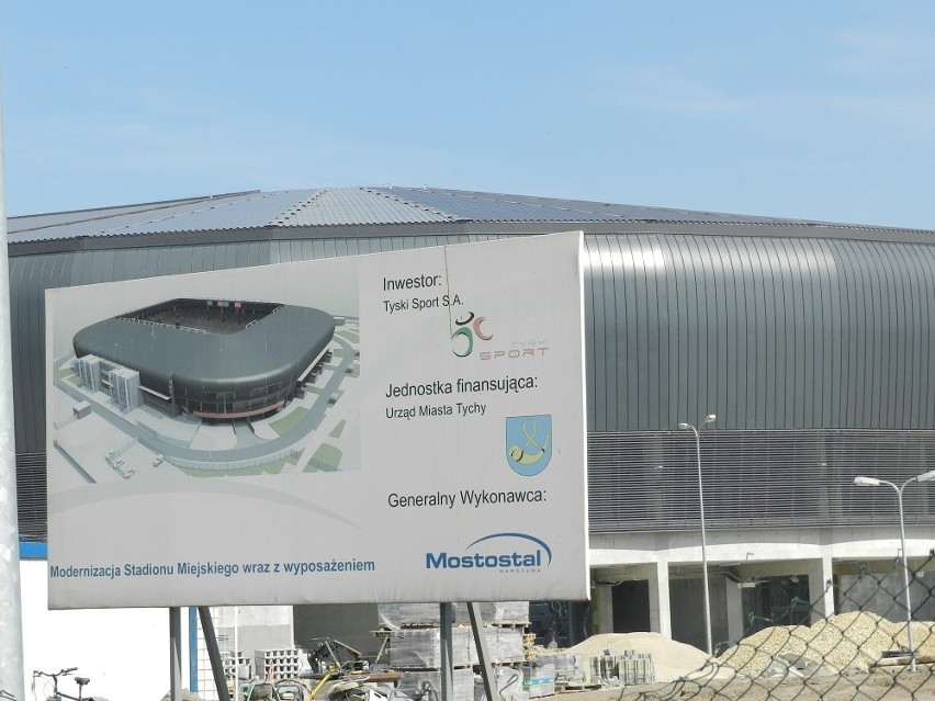 Budowa Stadionu Miejskiego w Tychach - kwiecień 2015