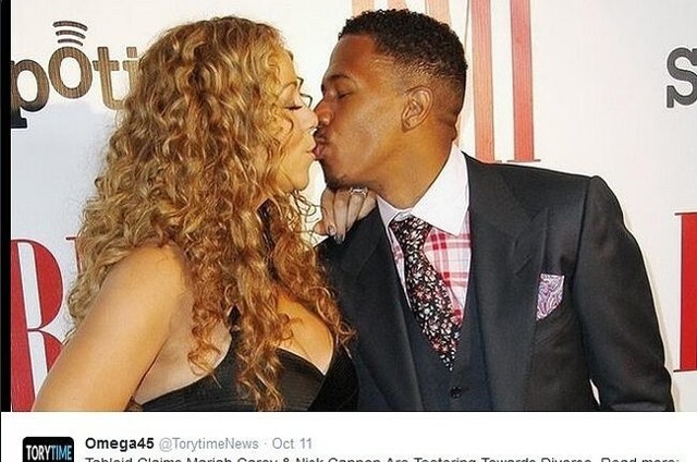 Mariah Carey i Nick Cannon (fot. screen z Twitter.com)