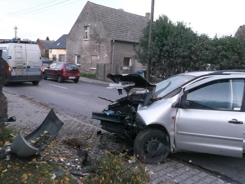 Wypadek na Zajączkowskiej. Volkswagen śmiertelnie potrącił pieszego i uderzył w drzewo (ZDJĘCIA)